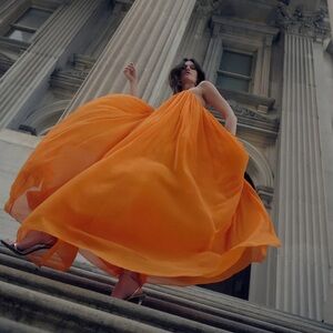 RACHEL GILBERT Pamina draped gown $ 2200 NEW without tag